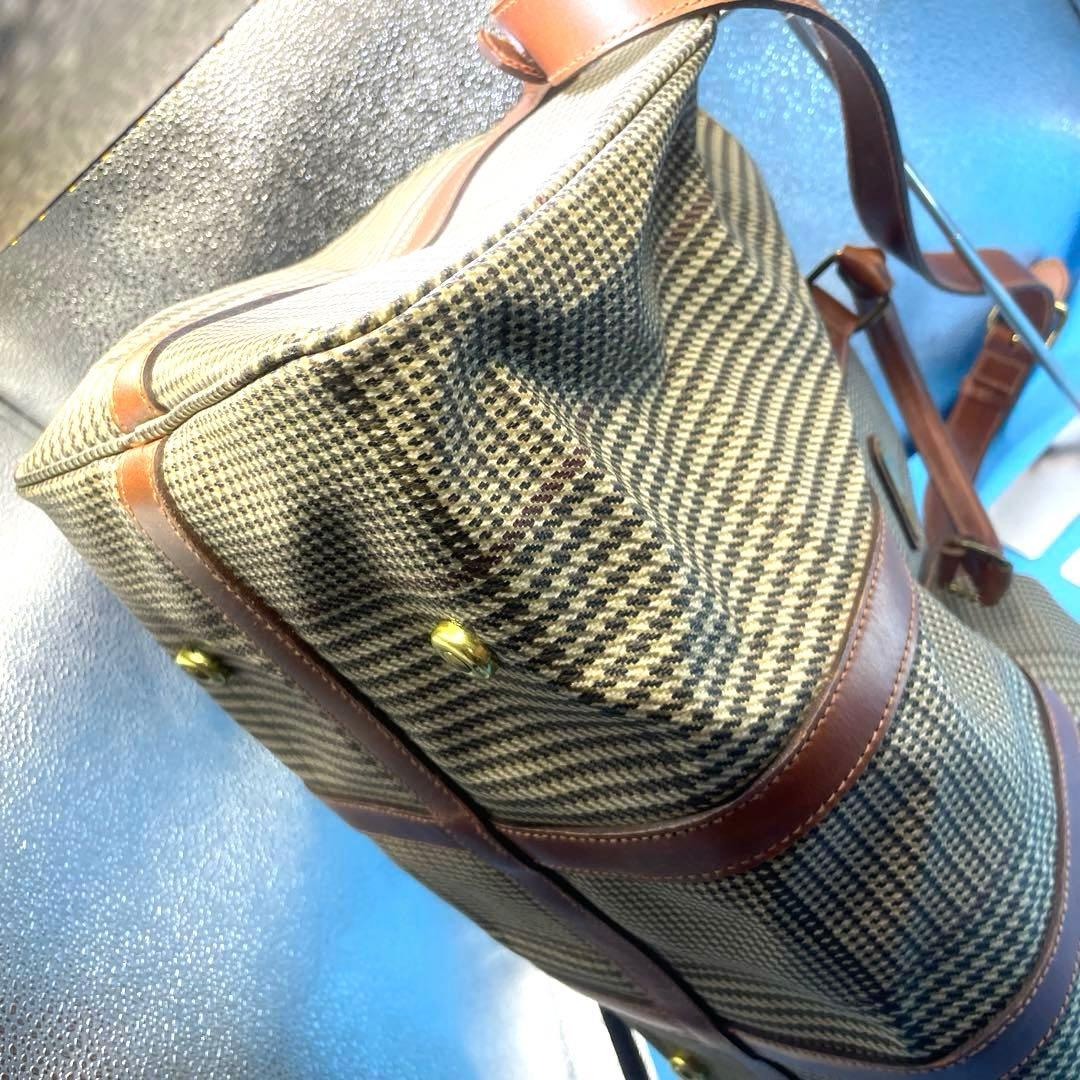 RalphLauren ポロラルフローレン ボストンバッグ　　千鳥柄