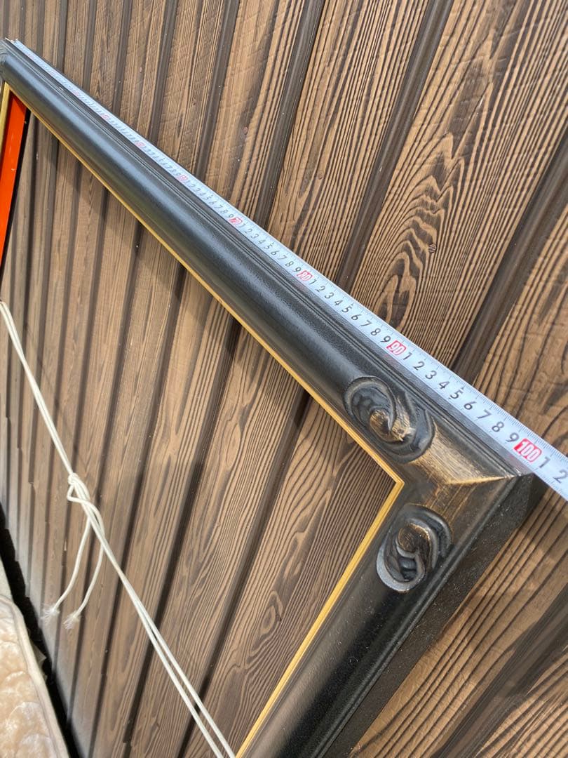 特大　油絵　額縁　木枠　油彩　フレーム