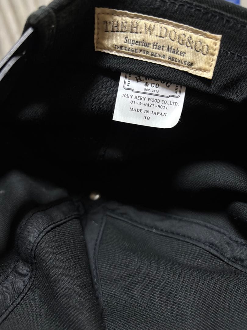 H.W.DOG & CO. ブラックキャップ