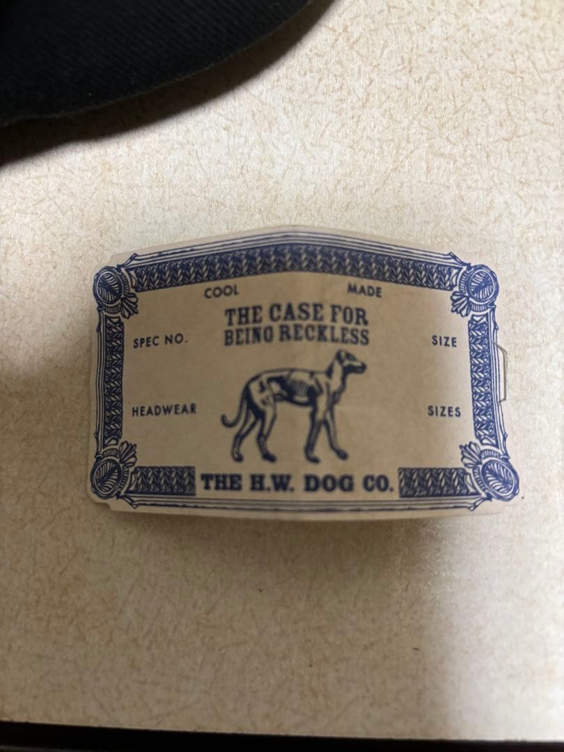H.W.DOG & CO. ブラックキャップ