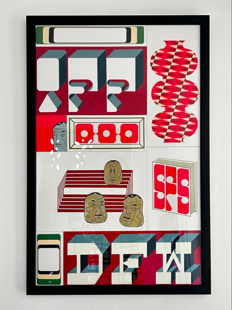 【新品・額装】BARRY MCGEE サイン入り シルクスクリーンポスター