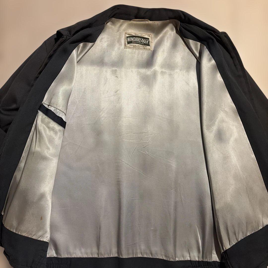 エ*ギ様 50s 60s レーヨンギャバジャケ 実寸L-XL程