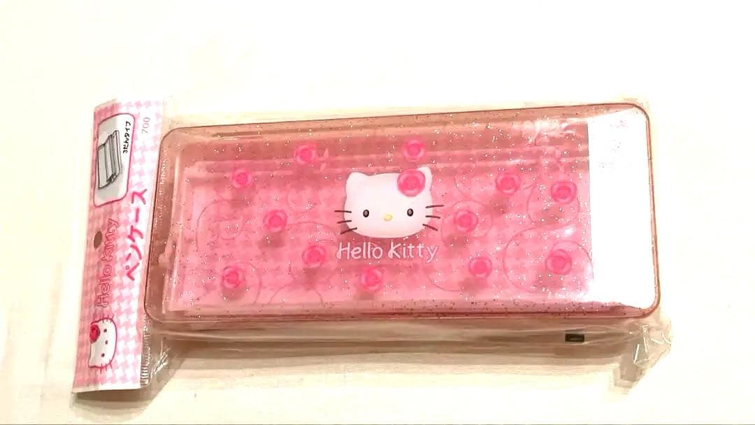 レア‼️ カメリア ローズキティ ペンケース ラメピンク 3段タイプ