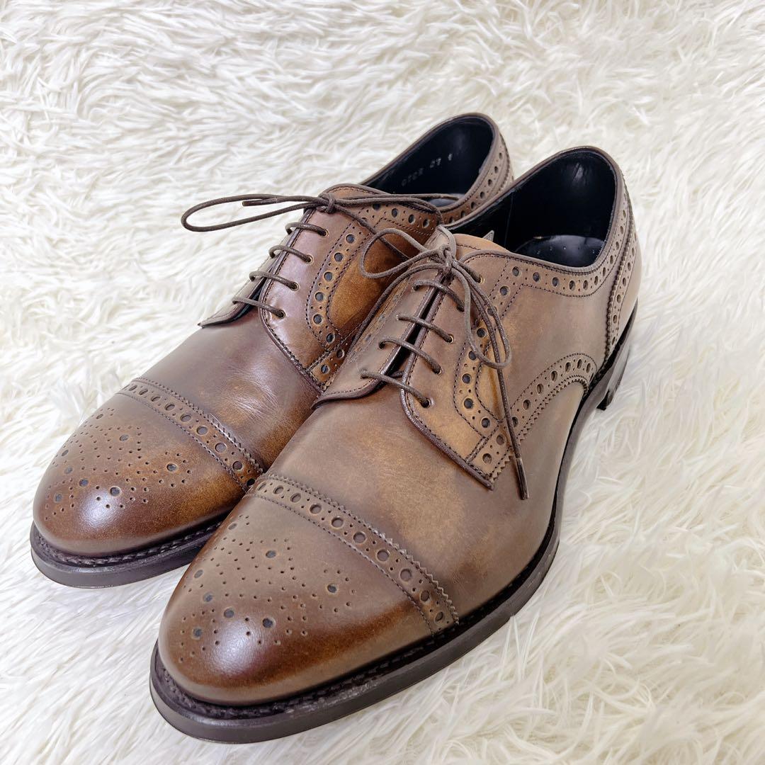 ✨未使用級✨　REGAL リーガル セミブローグ レザーシューズ 茶 27cm