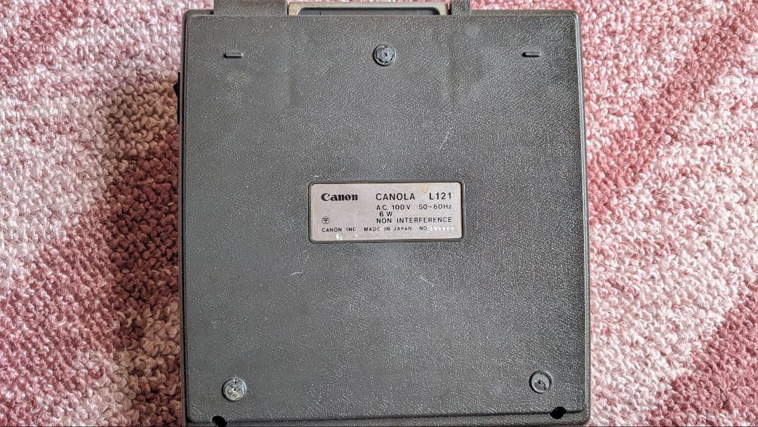 ニキシー管電卓　キャノンL121