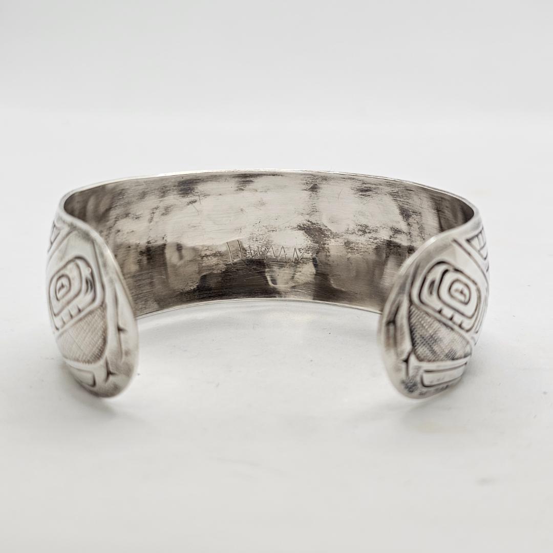 希少 W.Adams ハイダ族 14K コンビ バングル ウィリアムアダムス