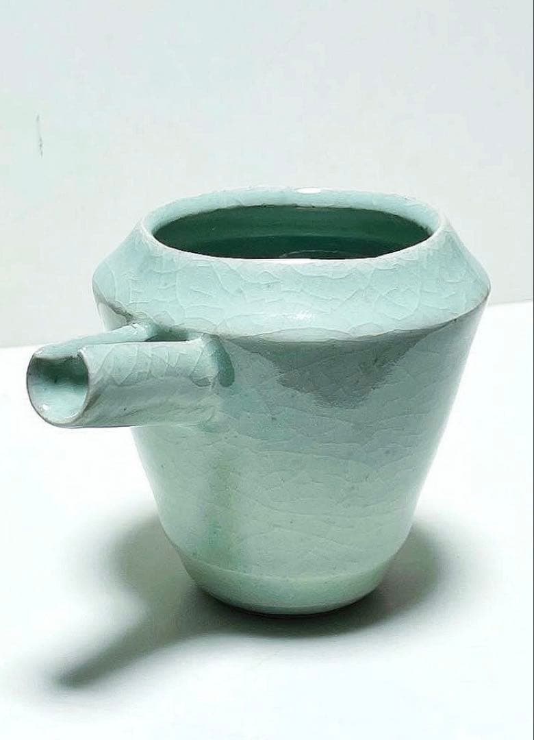 新品未使用　青磁　片口