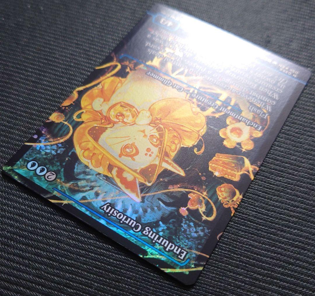 mtg 稀少個体 英語版 アニメ ボーダーレス FOIL 永劫の好奇心 dsk