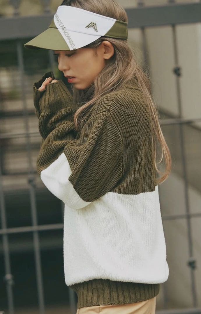 エースアンドレア　オーバーニット　ゴルフウェア