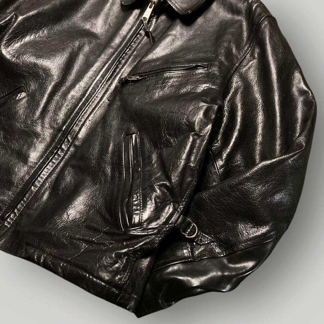 STEWARTスチュワート シングルライダース バッファローXLブラック黒 茶芯