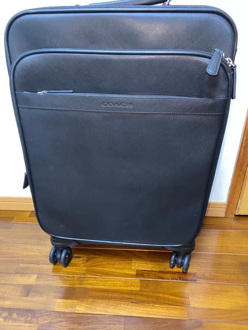美品　COACH コーチ 2輪 黒キャリーケース　スーツケース