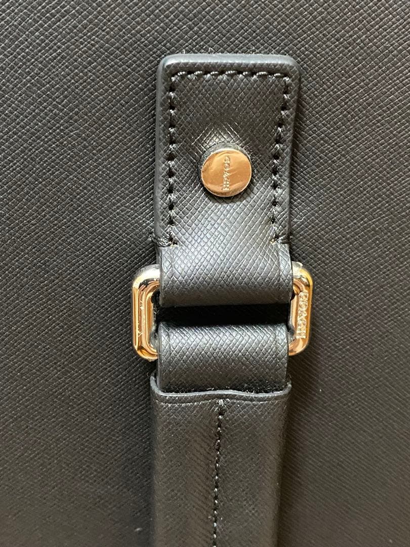 美品　COACH コーチ 2輪 黒キャリーケース　スーツケース