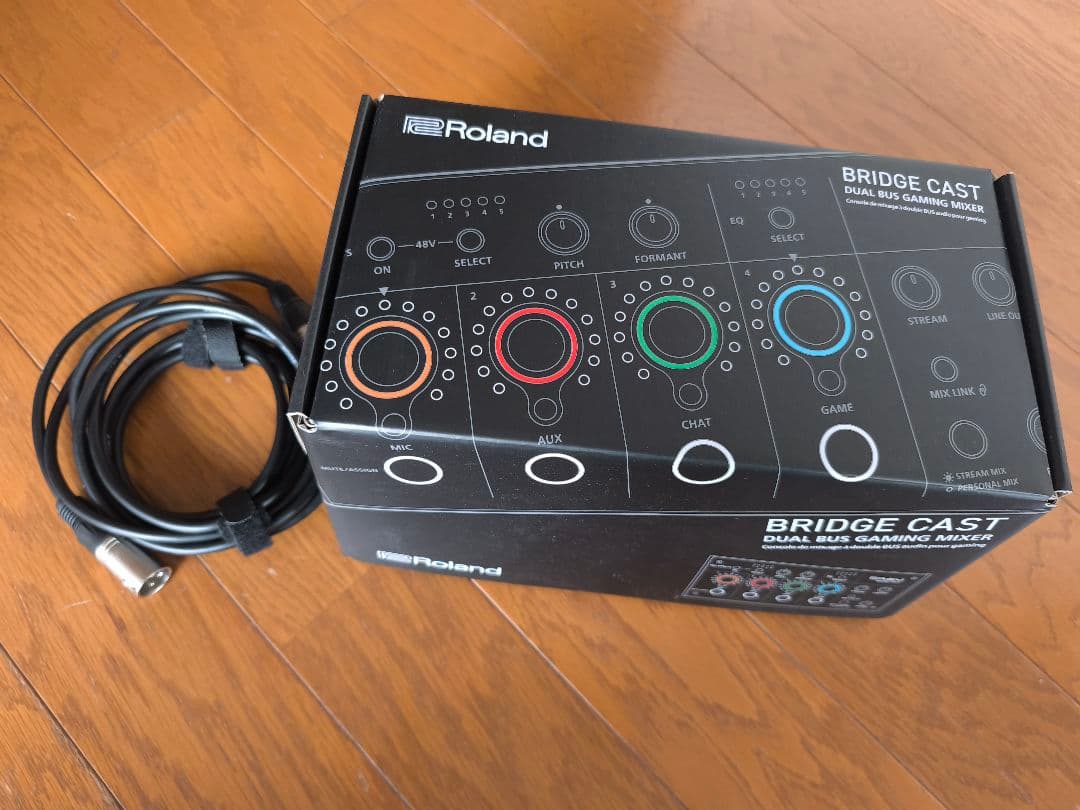 す*か様 ローランド ブリッチキャスト ゲーミングミキサー　マイクケーブル1本付