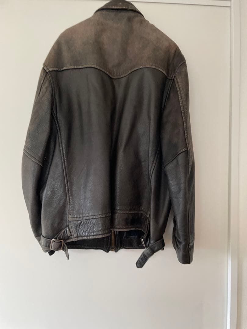 Gerald 購入UKレザー ヴィンテージシングルライダースジャケット