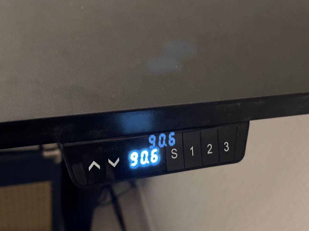 【美品】電動昇降テーブル・ブラック