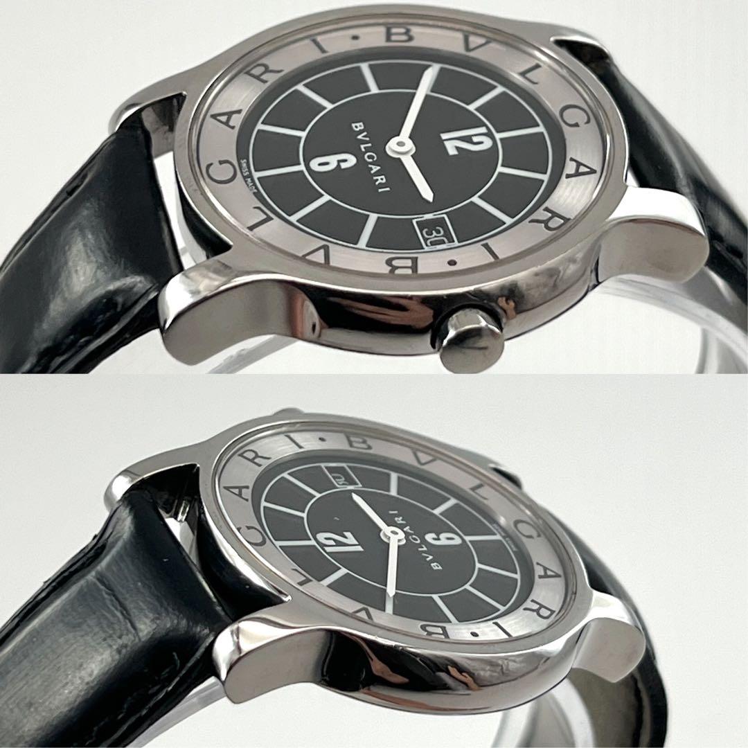BVLGARI 　ST35S ソロテンポ ブラック文字盤　クォーツ　メンズ
