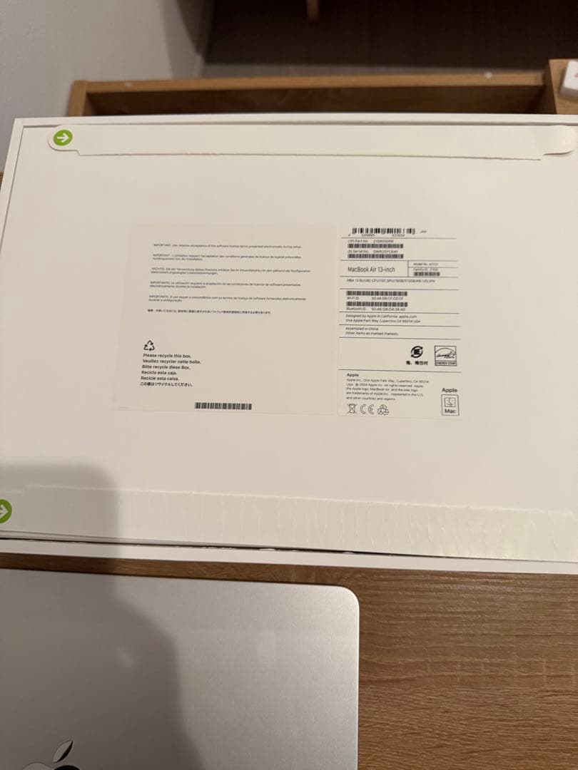 MacBook Air M3 メモリ16GB ストレージ512GB