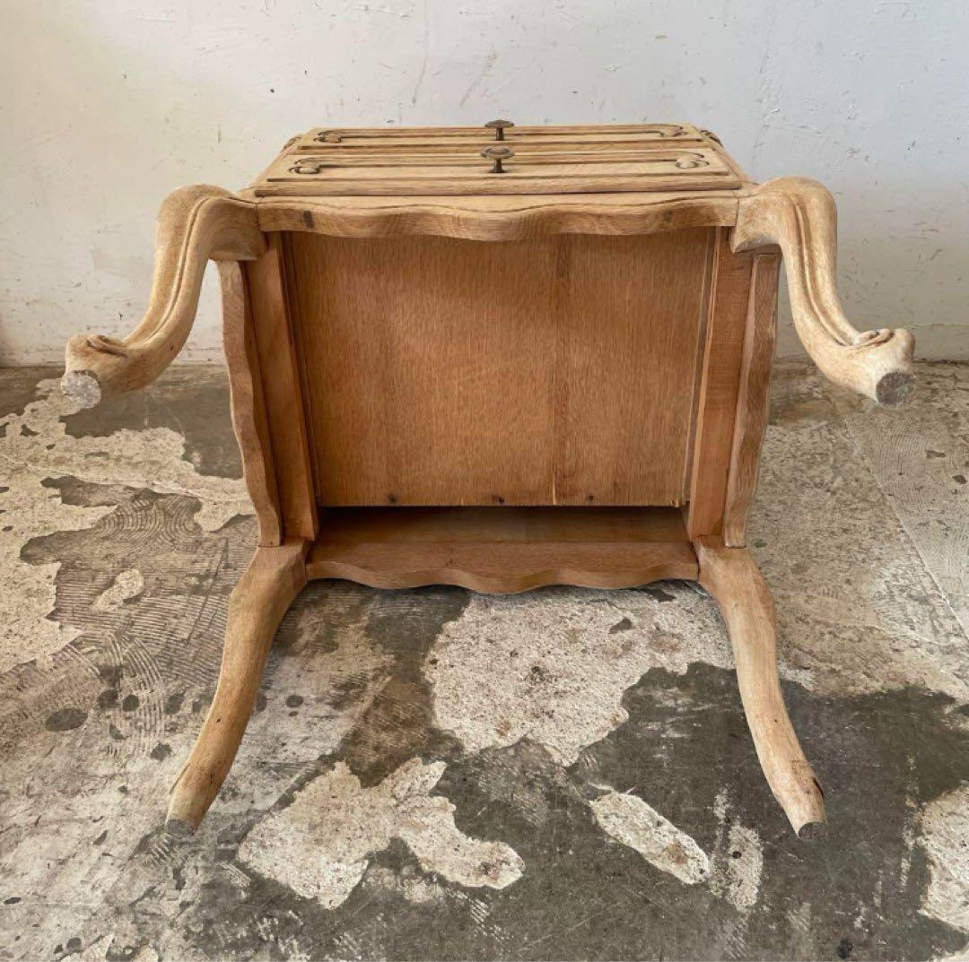 【猫脚】ビンテージ チェスト 剥離 ナイトスタンド ベッドサイド