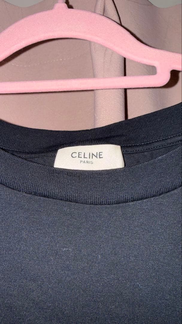 CELINE ブラック Tシャツ