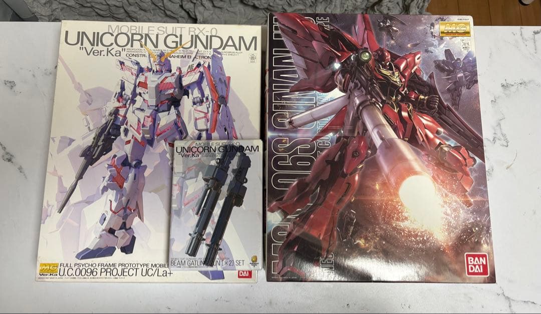 MGユニコーンガンダム Ver.Ka & シナンジュ セット