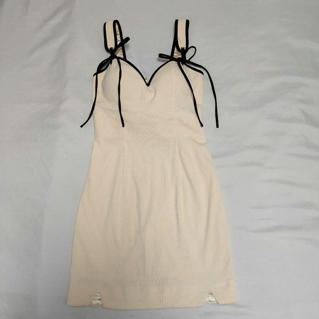 ROBE de FLEURS Sサイズ ダブルポイントリボン リブニット