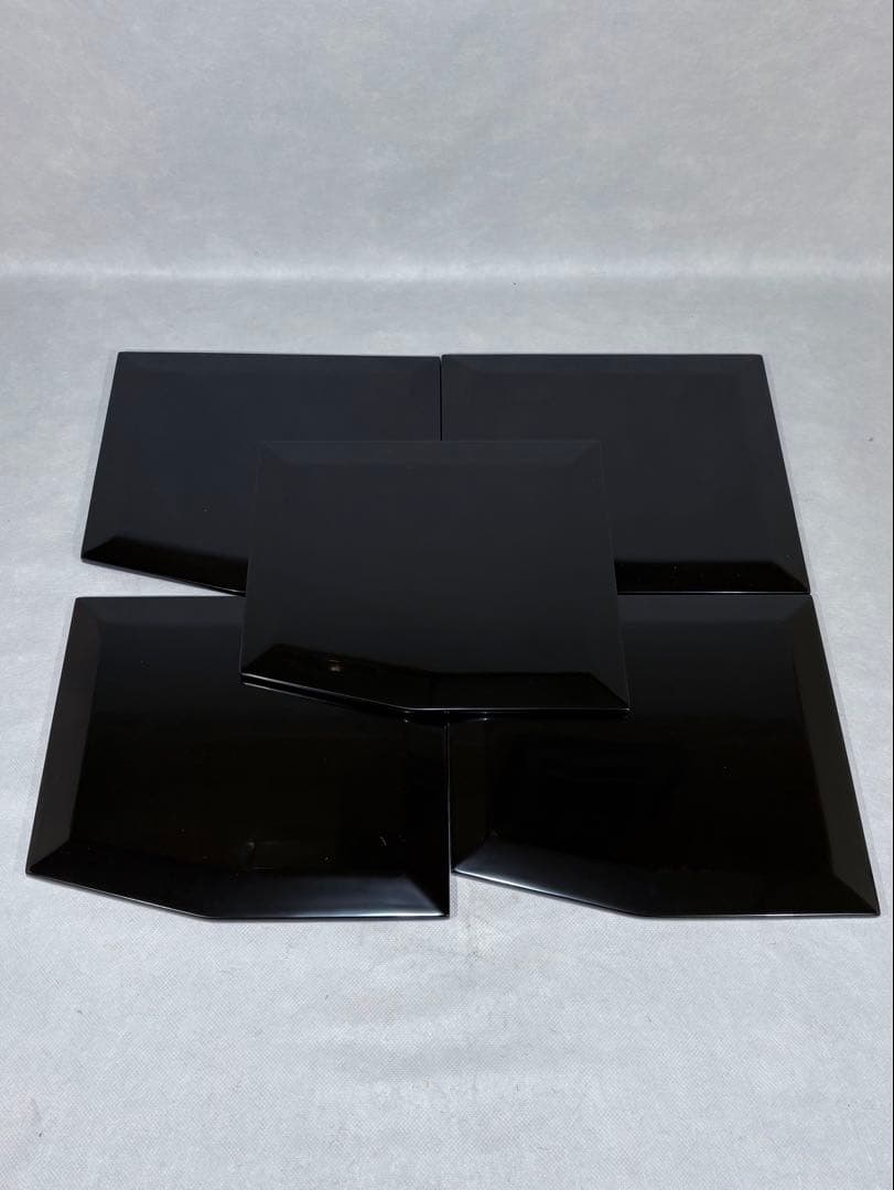 前田漆器工房謹製　天然木　折敷 五枚　美品　共箱　茶道　懐石　送料込