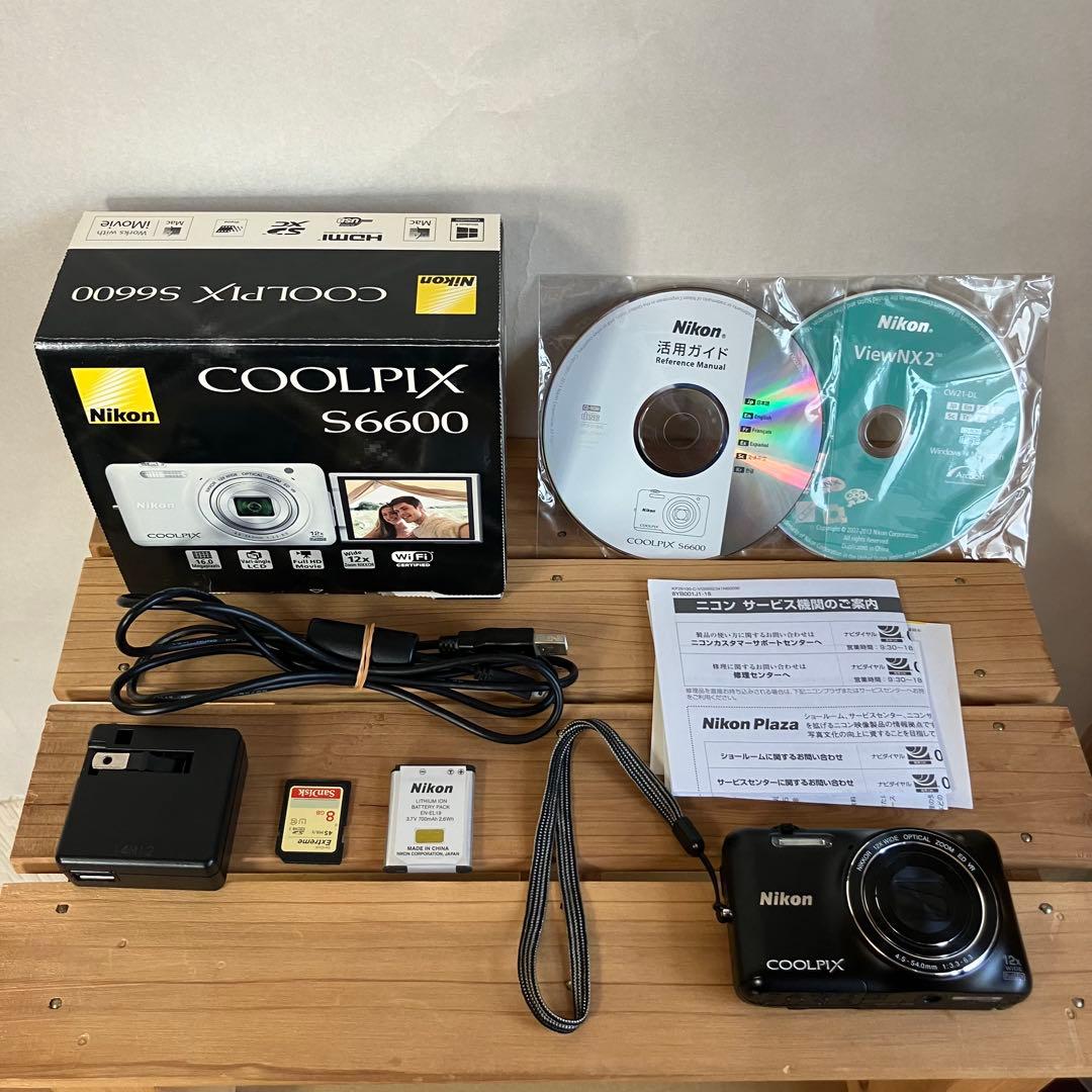 Nikon COOLPIX S6600 コンパクトデジタルカメラ ブラック