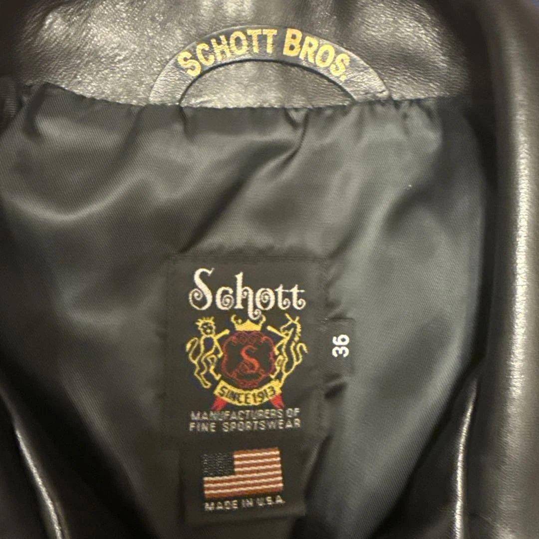 最終値下げ！ 超美品！Schott シングルライダースジャケット 36