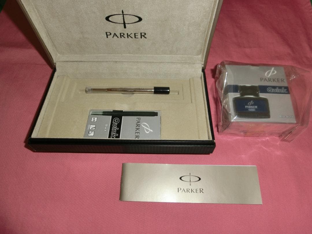 (新品・未使用)　パーカー万年筆＆ボールペン「18K・M中字」セット!!