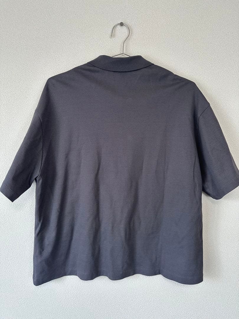 【美品】　ebure エブール　グレー 半袖ポロシャツ　サイズ38