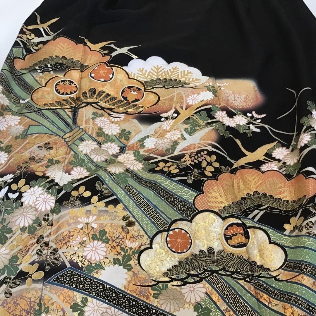 ［訳あり］　留袖ドレス、帯ベルト付き　金彩❣️ 着丈121