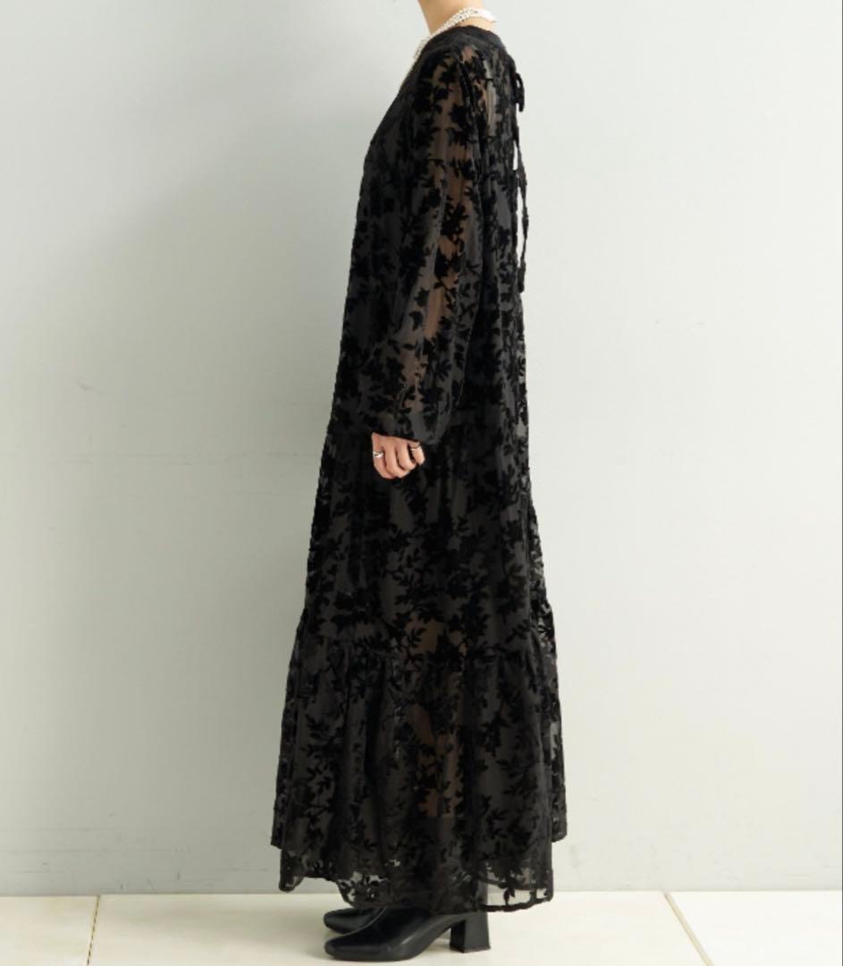 11/9限定⭐︎CIAOPANIC ⭐︎新品⭐︎ベロアフラワーティアードワンピース