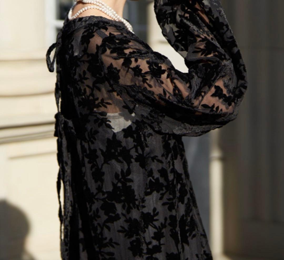 11/9限定⭐︎CIAOPANIC ⭐︎新品⭐︎ベロアフラワーティアードワンピース