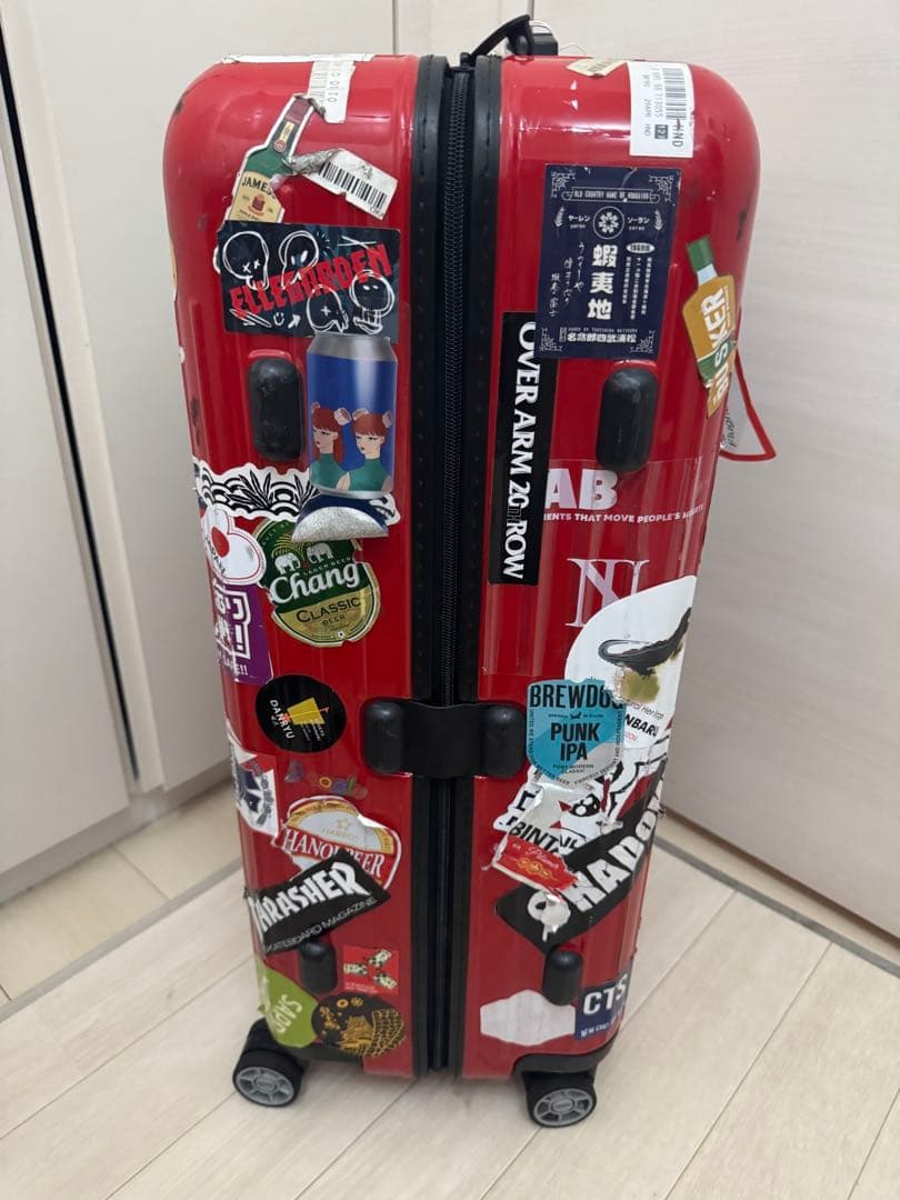 ‼️お値下げ中‼️【アンティーク】RIMOWAスーツケース（ステッカーカスタム済）