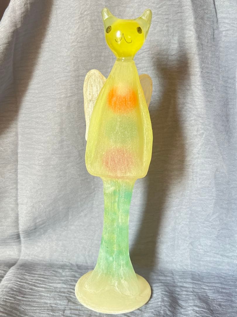 造形作家　ナスマサタカ　ビッグぷーちゃんエンジェル（イエローグリーン系）