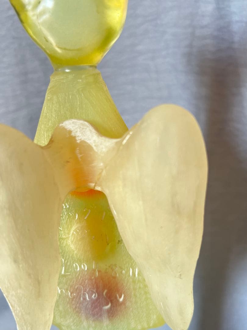 造形作家　ナスマサタカ　ビッグぷーちゃんエンジェル（イエローグリーン系）