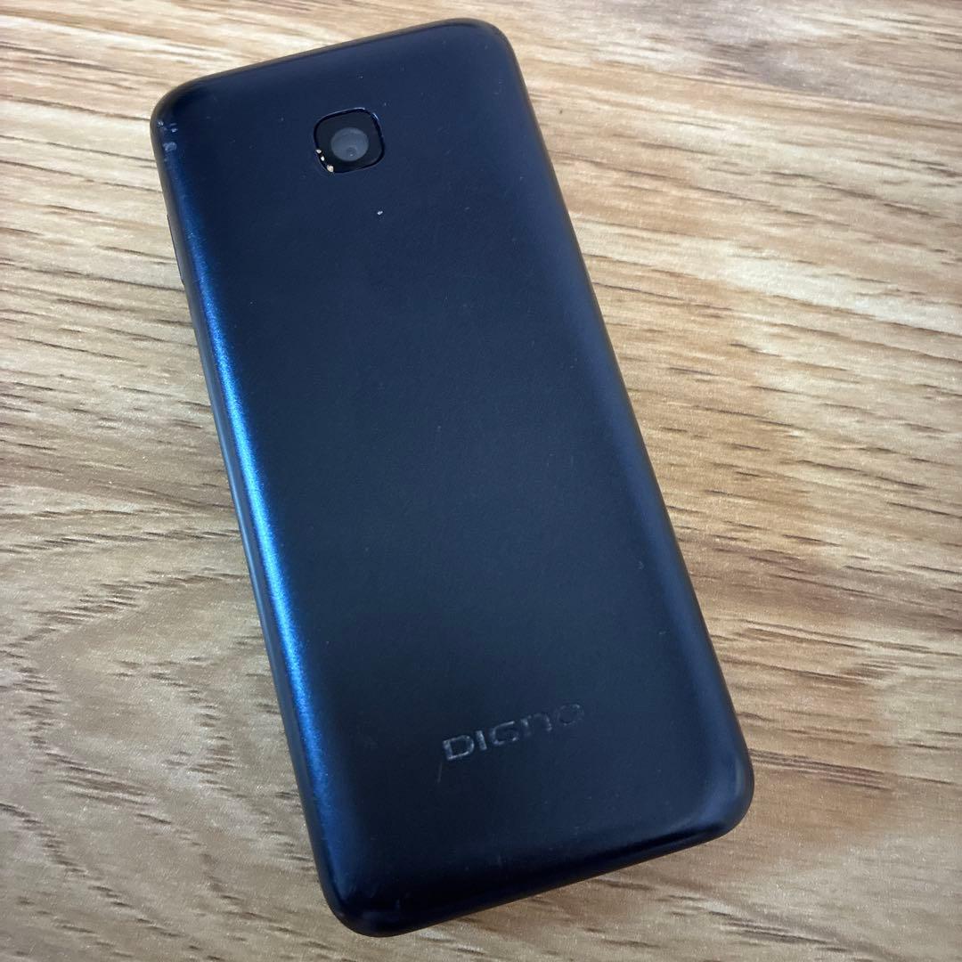 docomo DIGNO KY-42C ブラック 携帯 本体used品初期化済み