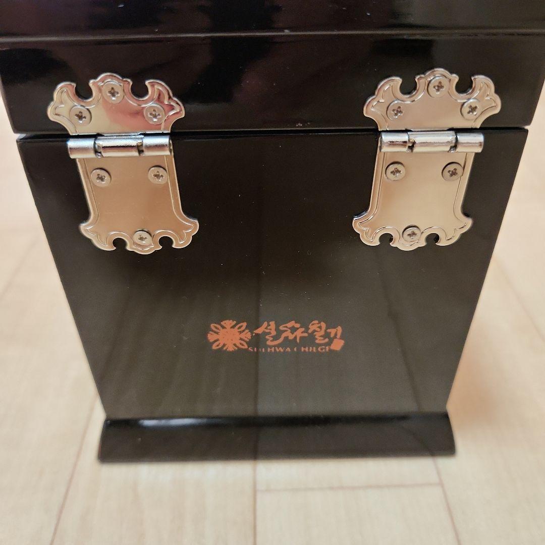 韓国　漆器　宝石箱　螺旋細工　ジュエリーケース