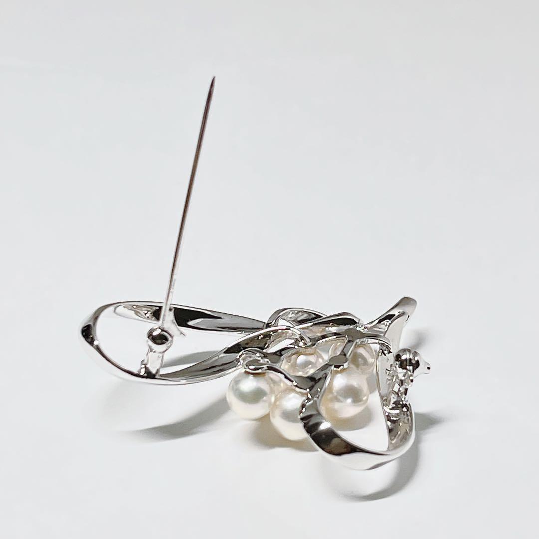 【未使用品級】✨MIKIMOTO ミキモト アコヤパール　ブローチ　ハート