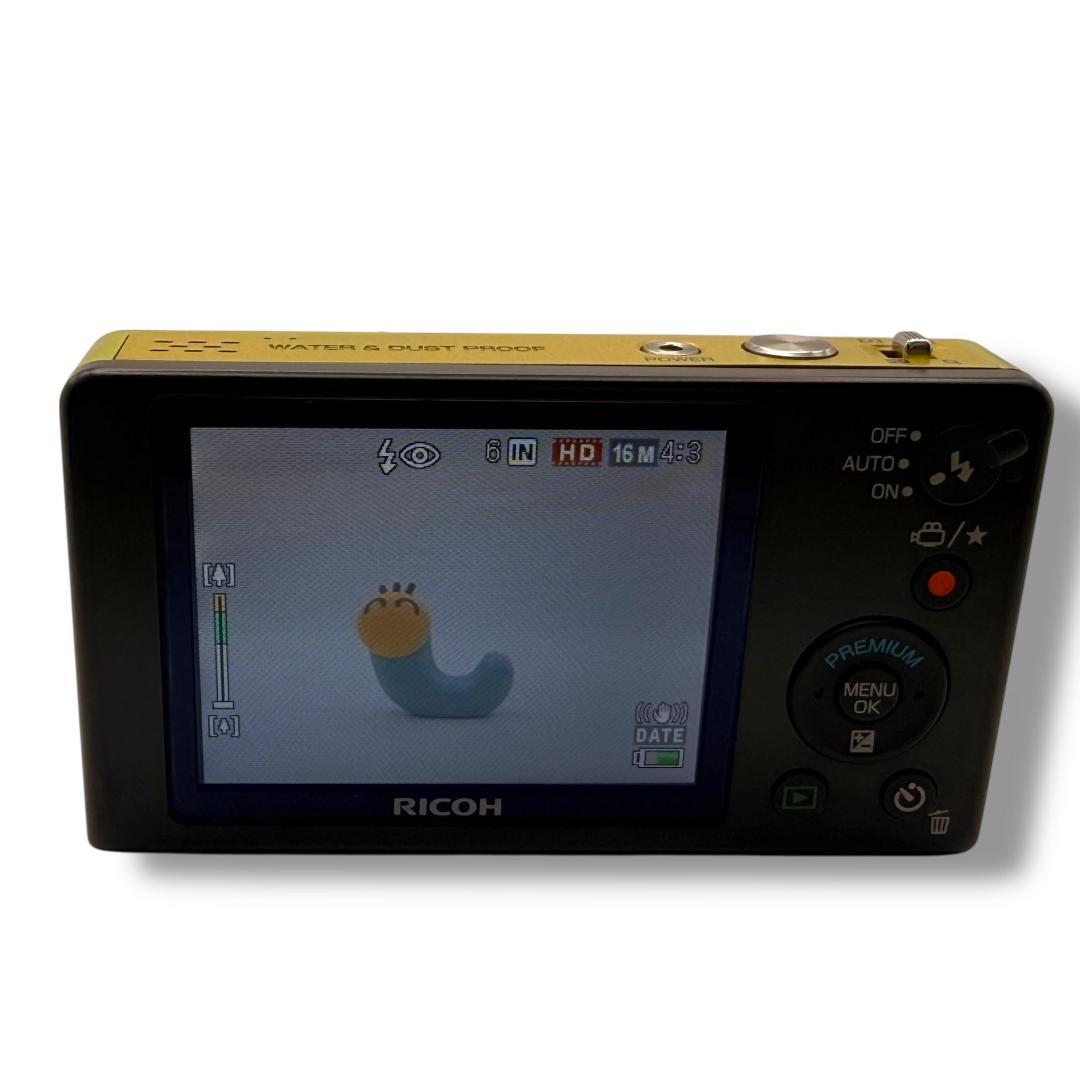 【133】 美品！RICOH PX　デジタルカメラ　イエロー系　ライムグリーン