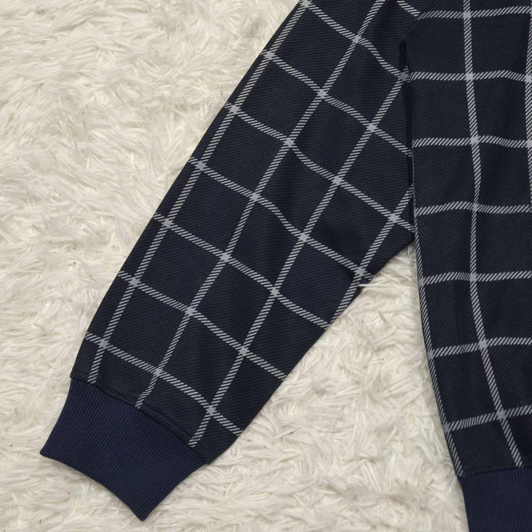 希少✨FRED PERRY 80s トラックジャケット　格子柄　ネイビー　L