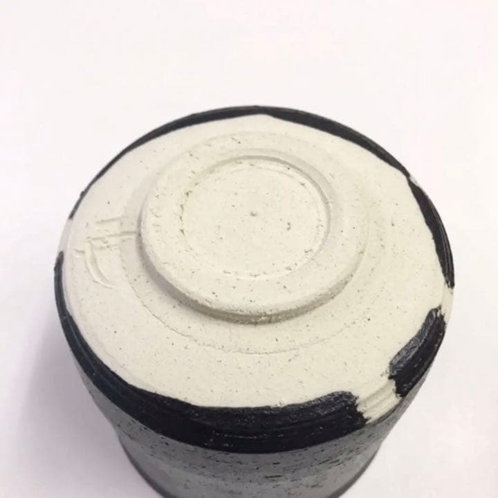 【未使用】  戸田守宣 瀬戸黒茶碗 共箱