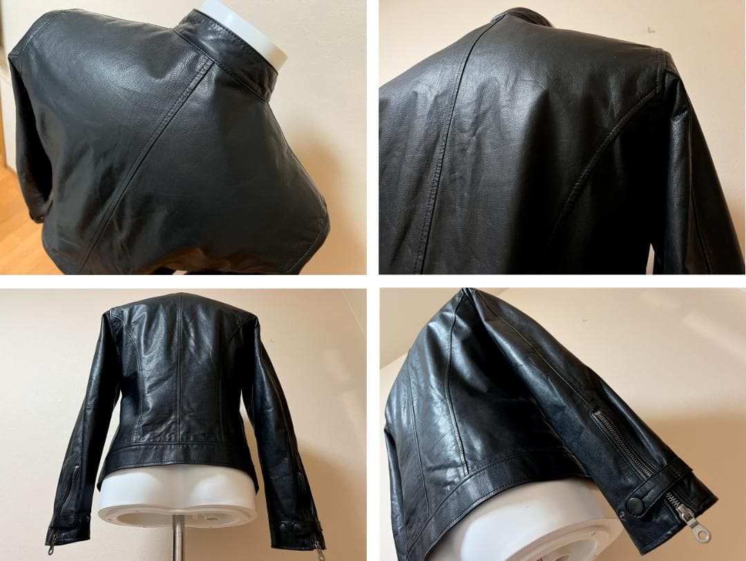 【美品】Paul Smith　シープスキン シングル ライダースジャケット【M】