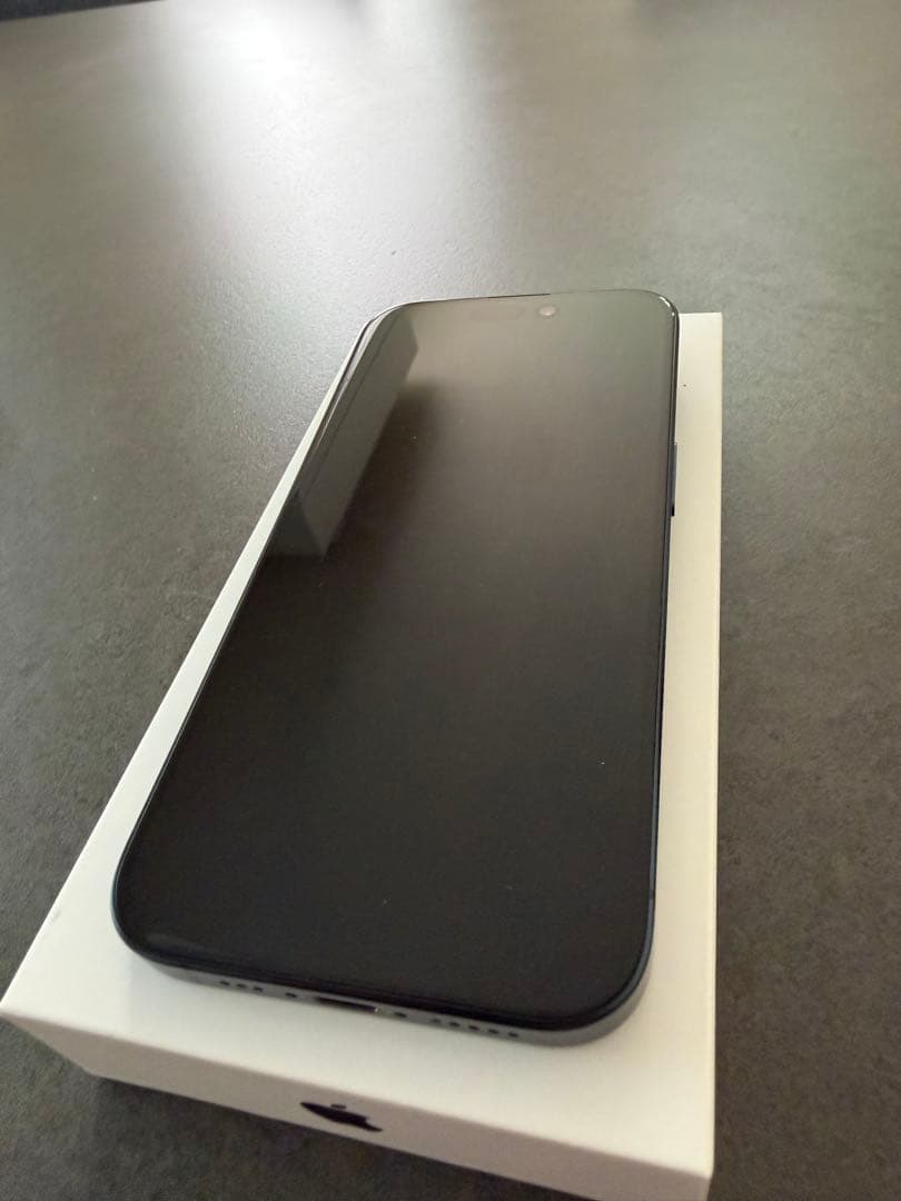 【美品電池93%】iPhone15 Proブルーチタニウム256GBSIMフリ-