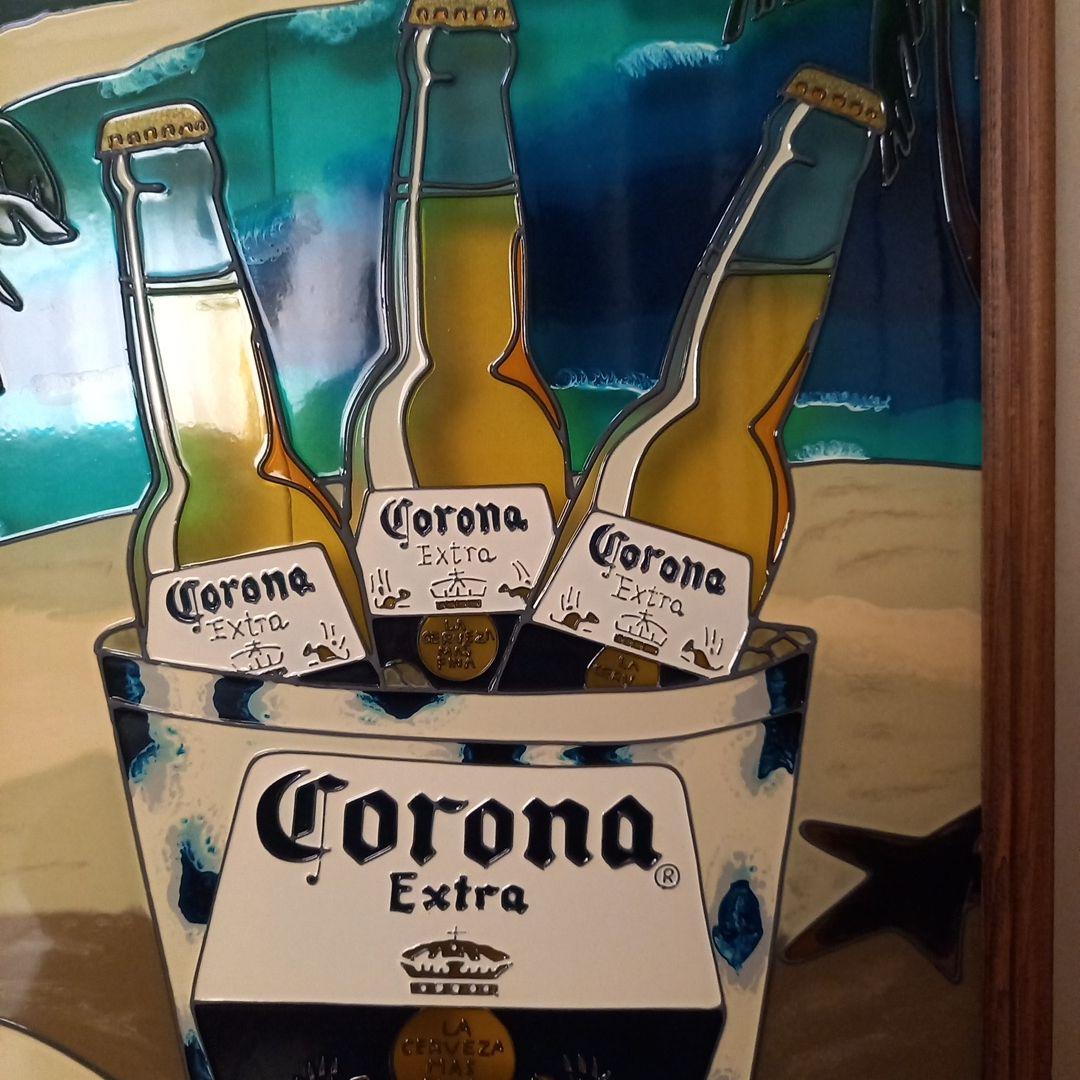CORONA EXTRA BEER コロナビール ステンドグラス