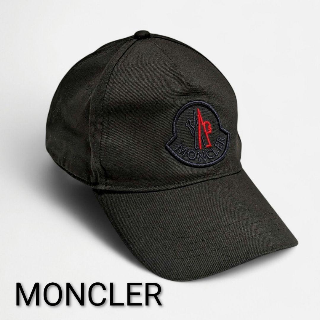 【最終値下げ】✨️MONCLER✨️ モンクレール ブラック ロゴ キャップ