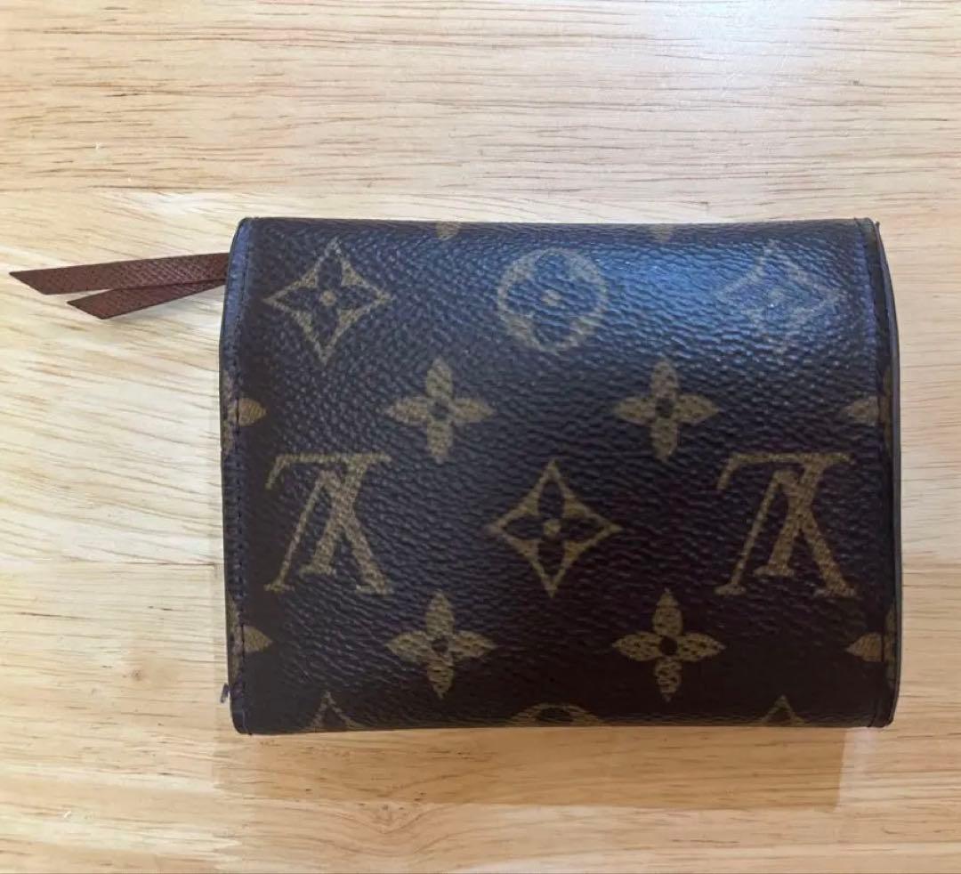 【ルイヴィトン】二つ折り財布 モノグラム/ブラウン