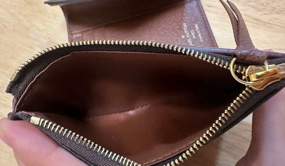 【ルイヴィトン】二つ折り財布 モノグラム/ブラウン