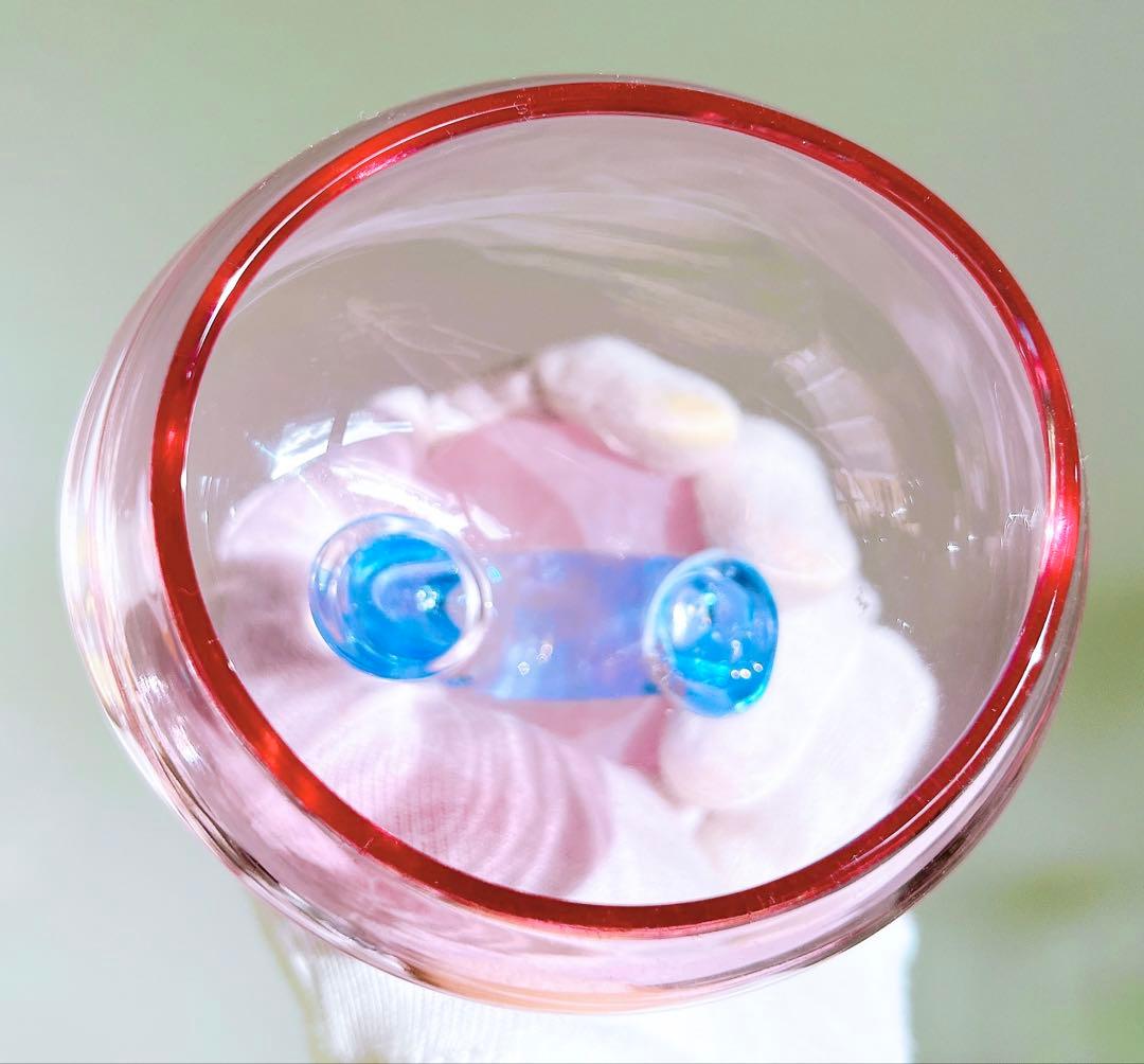 miwa ito ミワイトウ ガラス アイスクリームカップ　本物保証台座サイン有