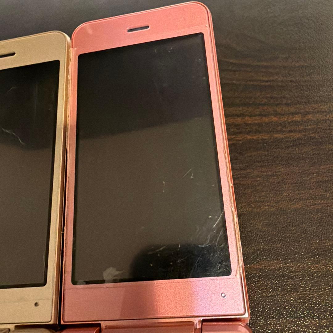 【美品】docomo SH-02L ゴールド ピンク （ガラホ）2色セット